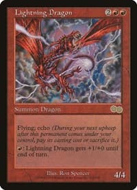 Lightning Dragon - Urza's Saga - Magic: The Gathering card