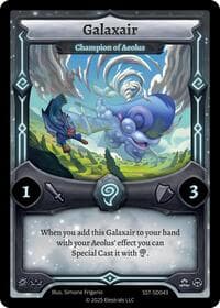 Galaxair - Champion of Aeolus - Divine Champions: Sunstrike Starter Decks - Elestrals card