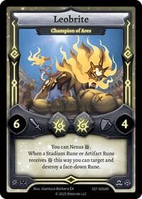 Leobrite - Champion of Ares - Divine Champions: Sunstrike Starter Decks - Elestrals card