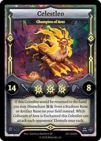 Celestleo - Champion of Ares - Divine Champions: Sunstrike Starter Decks - Elestrals card
