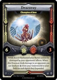 Dracoray - Champion of Ares - Divine Champions: Sunstrike Starter Decks - Elestrals card