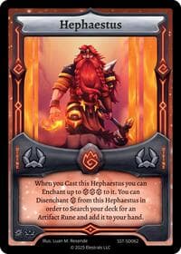Hephaestus - Divine Champions: Sunstrike Starter Decks - Elestrals card
