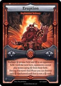 Eruption - Hephaestus' Jealousy - Divine Champions: Sunstrike Starter Decks - Elestrals card