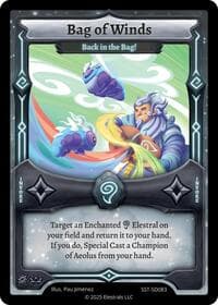 Bag of Winds - Back in the Bag! - Divine Champions: Sunstrike Starter Decks - Elestrals card