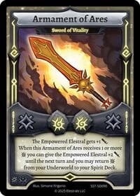 Armament of Ares - Sword of Vitality - Divine Champions: Sunstrike Starter Decks - Elestrals card