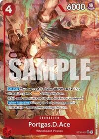 Portgas.D.Ace (007) (Parallel) - ST-30: Starter Deck 30 EX Luffy & Ace - One Piece Card Game card