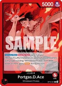 Portgas.D.Ace (001) - The Time of Battle - One Piece Card Game card