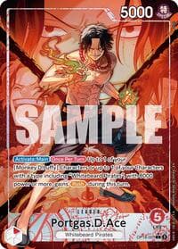 Portgas.D.Ace (001) (Alternate Art) - The Time of Battle - One Piece Card Game card
