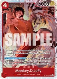 Monkey.D.Luffy - The Time of Battle - One Piece Card Game card