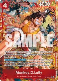 Monkey.D.Luffy (Alternate Art) - The Time of Battle - One Piece Card Game card