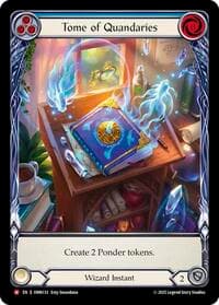 Tome of Quandaries (Blue) (Extended Art) - Omens of the Third Age - Flesh and Blood TCG card