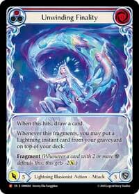Unwinding Finality (Extended Art) - Omens of the Third Age - Flesh and Blood TCG card