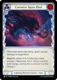 Corrosive Space Dust (Yellow) - Omens of the Third Age - Flesh and Blood TCG card