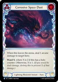 Corrosive Space Dust (Blue) - Omens of the Third Age - Flesh and Blood TCG card