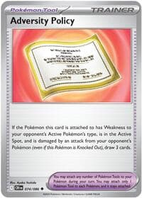 Adversity Policy - ME04: Chaos Rising - Pokemon card