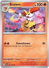 Braixen - ME04: Chaos Rising - Pokemon card