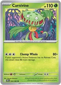Carnivine - ME04: Chaos Rising - Pokemon card