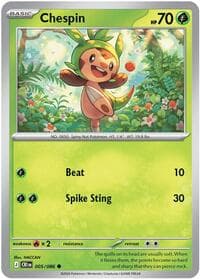 Chespin - ME04: Chaos Rising - Pokemon card