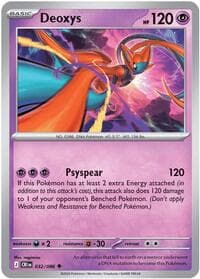 Deoxys - ME04: Chaos Rising - Pokemon card