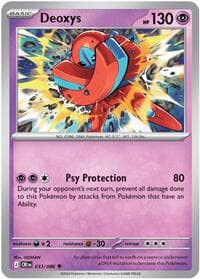 Deoxys - ME04: Chaos Rising - Pokemon card