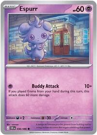 Espurr - ME04: Chaos Rising - Pokemon card
