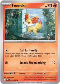 Fennekin - ME04: Chaos Rising - Pokemon card