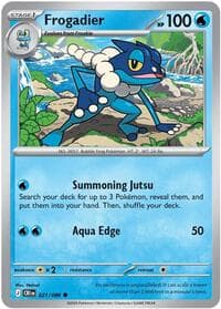 Frogadier - ME04: Chaos Rising - Pokemon card