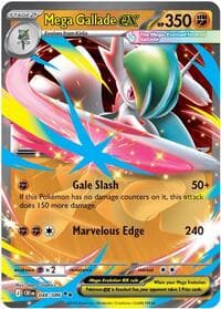 Mega Gallade ex - ME04: Chaos Rising - Pokemon card