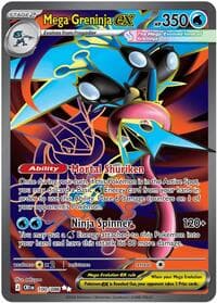 Mega Greninja ex - ME04: Chaos Rising - Pokemon card