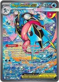 Mega Greninja ex - ME04: Chaos Rising - Pokemon card