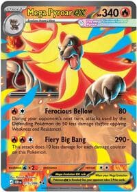 Mega Pyroar ex - ME04: Chaos Rising - Pokemon card