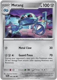 Metang - ME04: Chaos Rising - Pokemon card