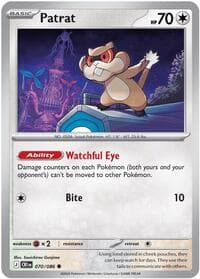 Patrat - ME04: Chaos Rising - Pokemon card