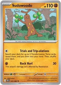 Sudowoodo - ME04: Chaos Rising - Pokemon card