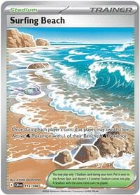 Surfing Beach - ME04: Chaos Rising - Pokemon card