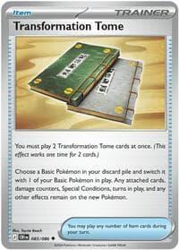 Transformation Tome - ME04: Chaos Rising - Pokemon card