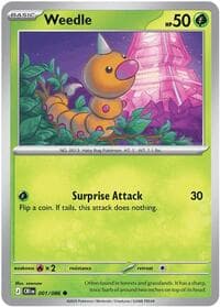 Weedle - ME04: Chaos Rising - Pokemon card