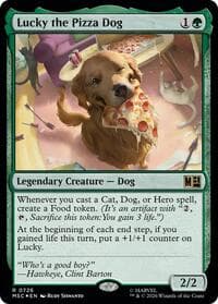 Lucky the Pizza Dog - Commander: Marvel Super Heroes - Magic: The Gathering card