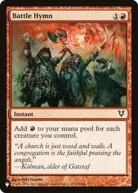 Battle Hymn - The List Reprints - Magic: The Gathering card