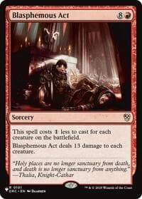 Blasphemous Act (DRC) - The List Reprints - Magic: The Gathering card