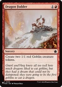 Dragon Fodder (FDN) - The List Reprints - Magic: The Gathering card