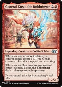 General Kreat, the Boltbringer (Anime) - The List Reprints - Magic: The Gathering card