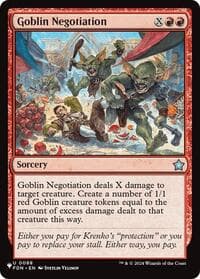 Goblin Negotiation - The List Reprints - Magic: The Gathering card