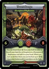 Vesuvituga - Champion of Hephaestus (SST-010) - Divine Champions: Sunstrike - Elestrals card