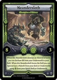 Neandersloth - Champion of Khione - Divine Champions: Sunstrike - Elestrals card