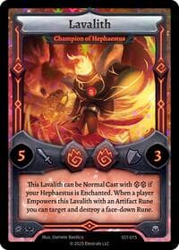Lavalith - Champion of Hephaestus - Divine Champions: Sunstrike - Elestrals card