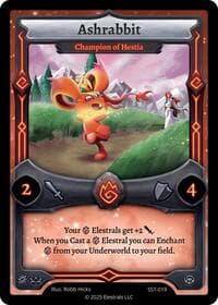 Ashrabbit - Champion of Hestia (SST-019) - Divine Champions: Sunstrike - Elestrals card
