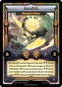 Arcalith - Champion of Zeus - Divine Champions: Sunstrike - Elestrals card