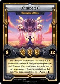 Ohmperial - Champion of Hera (SST-033) - Divine Champions: Sunstrike - Elestrals card
