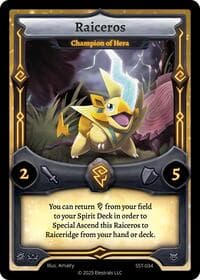 Raiceros - Champion of Hera - Divine Champions: Sunstrike - Elestrals card